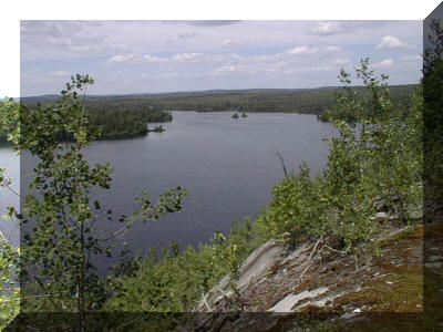 Vue vers le Nord - Lac Carillon