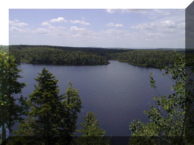 Vue du belvédère - Lac Carillon